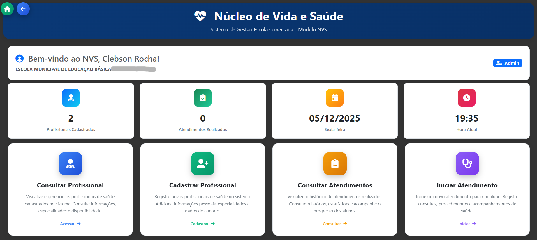 Módulo Núcleo de Vida e Saúde